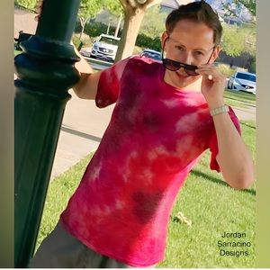 Jordan Sarracino Designs Red Knit Tailored Shirt
